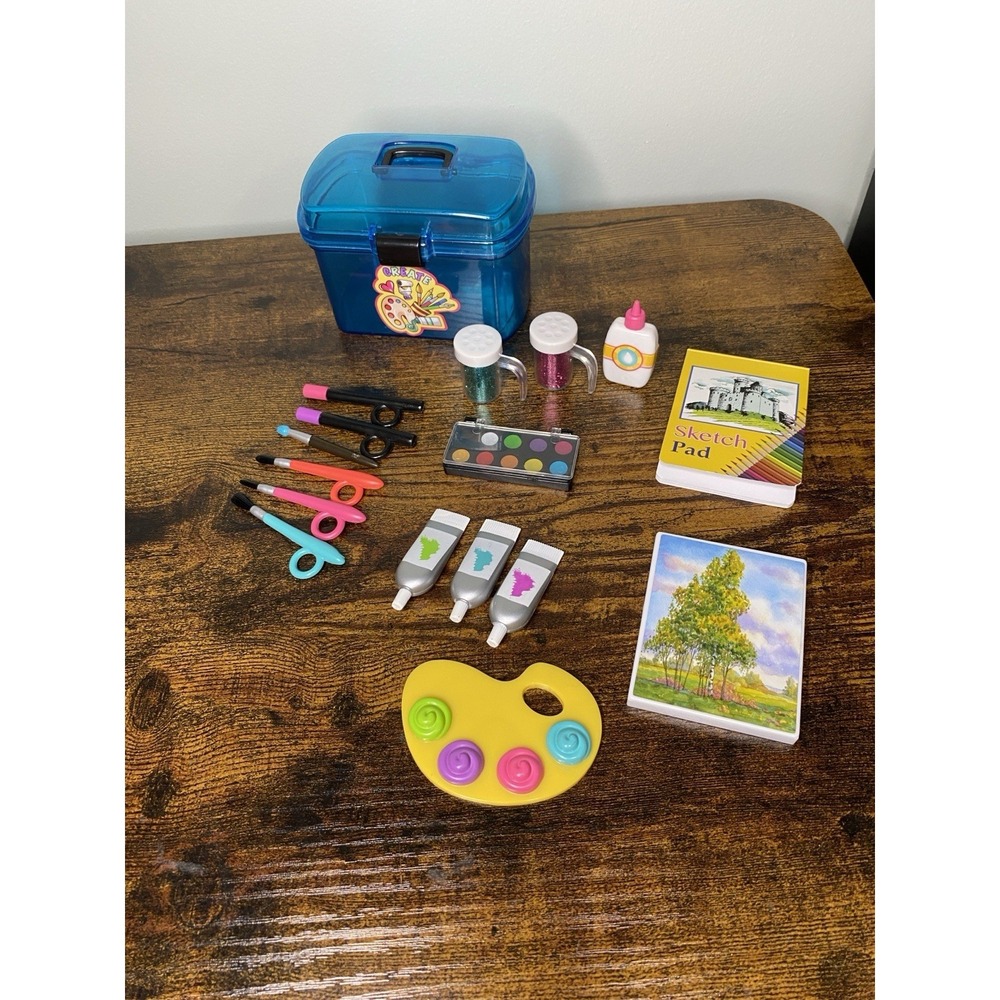 My Life As Art play set for dolls Our Generation American Girl 18" Paint Brushes